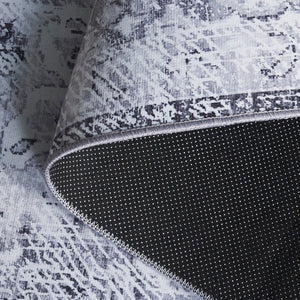 Safavieh Tucson Luxurious Machine Washable Area Rug - Elegant Slip-resistant Design For Timeless Style Dark Grey ,Light Grey Polyester Pile Tsn206f-4