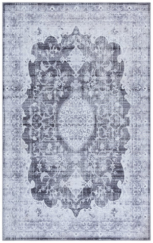 Safavieh Tucson Area Rug - Power Loomed Comfort With Slip Resistance & Washable Durability For Modern Homes Dark Grey ,Light Grey Polyester Pile Tsn206f-5