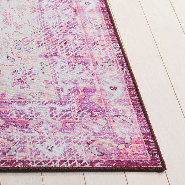 Safavieh Tucson Luxurious Machine Washable Area Rug - Elegant Slip-resistant Design For Timeless Style Fuchsia ,Purple Polyester Pile Tsn206p-6