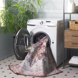 Safavieh Tucson Luxurious Machine Washable Area Rug - Elegant Slip-resistant Design For Timeless Style Brown ,Gold Polyester Pile Tsn206t-8