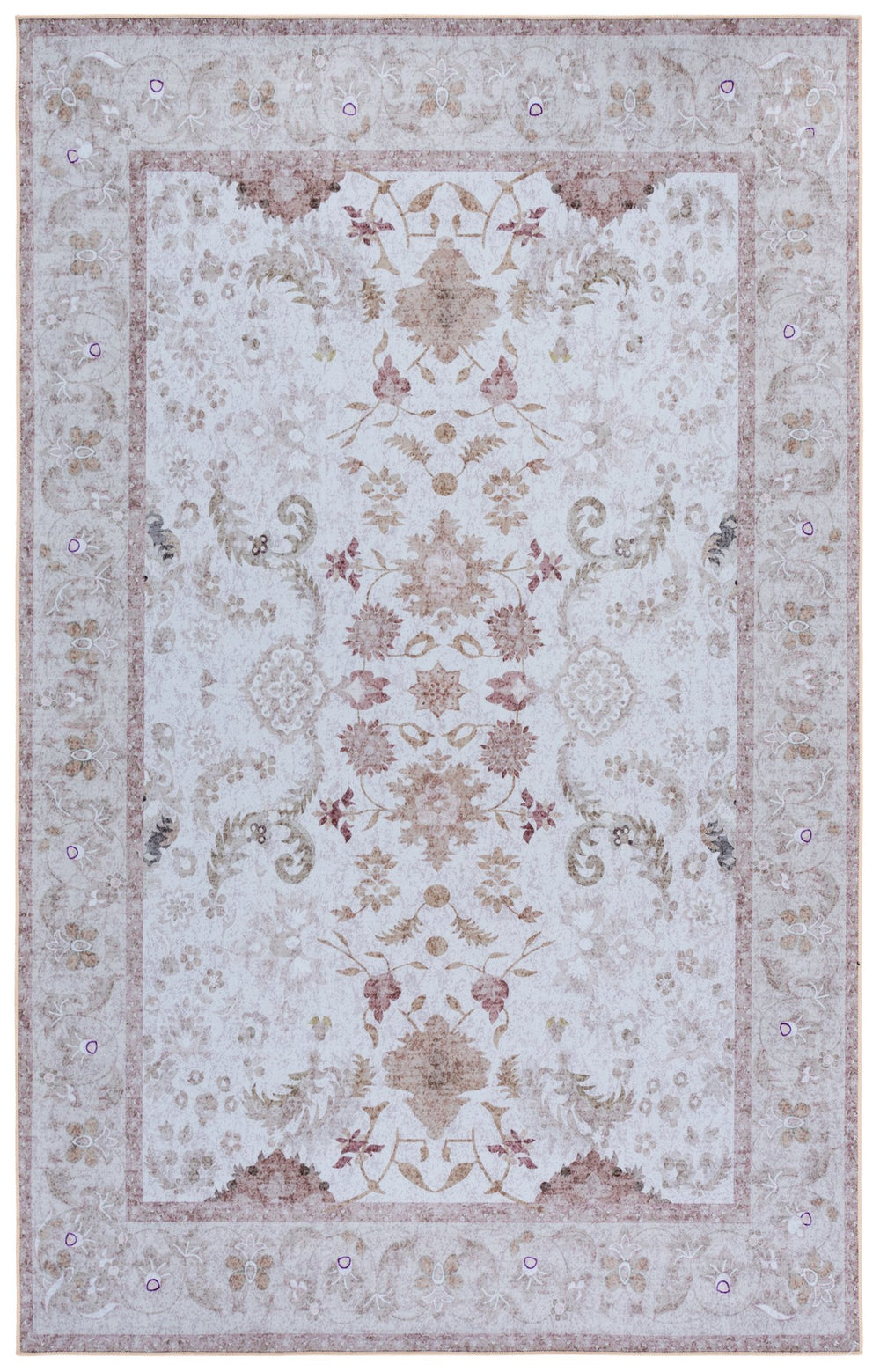 Safavieh Tucson Area Rug 5x8 Ft - Beige & Light Brown, Washable, Durable, Slip-resistant, Timeless Charm Beige ,Light Brown Polyester Pile Tsn220b-5