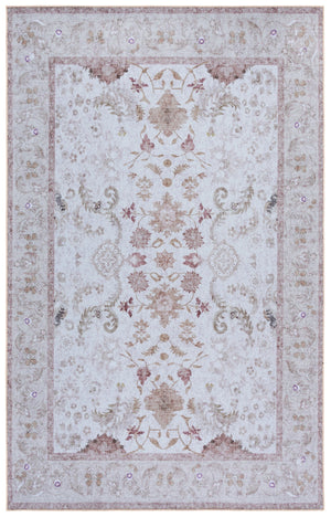 Safavieh Tucson Area Rug 5x8 Ft - Beige & Light Brown, Washable, Durable, Slip-resistant, Timeless Charm Beige ,Light Brown Polyester Pile Tsn220b-5