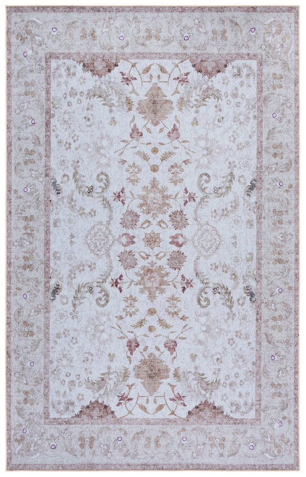 Safavieh Tucson Area Rug 5x8 Ft - Beige & Light Brown, Washable, Durable, Slip-resistant, Timeless Charm Beige ,Light Brown Polyester Pile Tsn220b-5