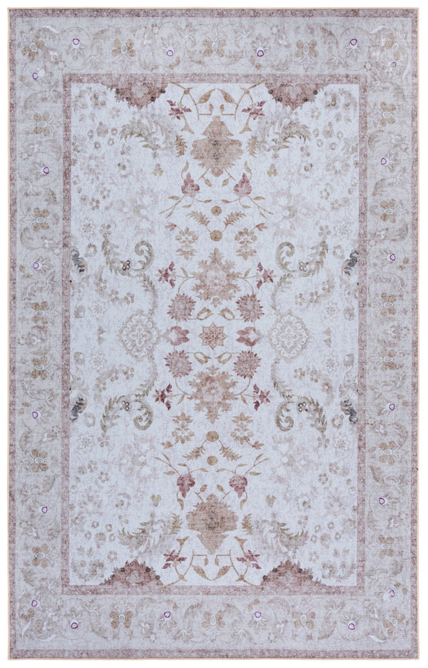 Safavieh Tucson Elegant Area Rug - Timeless Traditional Style For Home Décor, Washable & Slip Resistant Design Beige ,Light Brown Polyester Pile Tsn220b-6