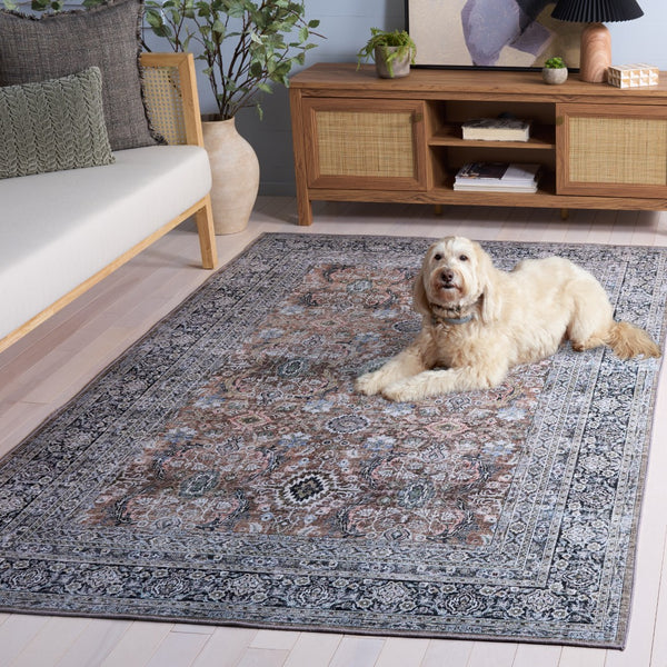 Safavieh Tucson Elegant Traditional Runner Rug - Durable Polyester, Washable, Slip-resistant For Home Decor Copper ,Olive Polyester Tsn221t-4