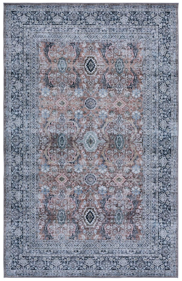 Safavieh Tucson 221t Copper & Olive Area Rug - Elegant 5x8 Ft, Washable, Slip-resistant, Timeless Charm! Copper ,Olive Polyester Tsn221t-5