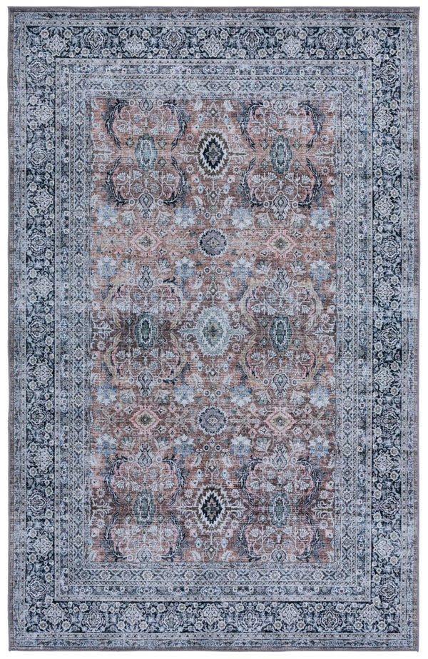 Safavieh Tucson Elegant Traditional Runner Rug - Durable Polyester, Washable, Slip-resistant For Home Decor Copper ,Olive Polyester Tsn221t-4