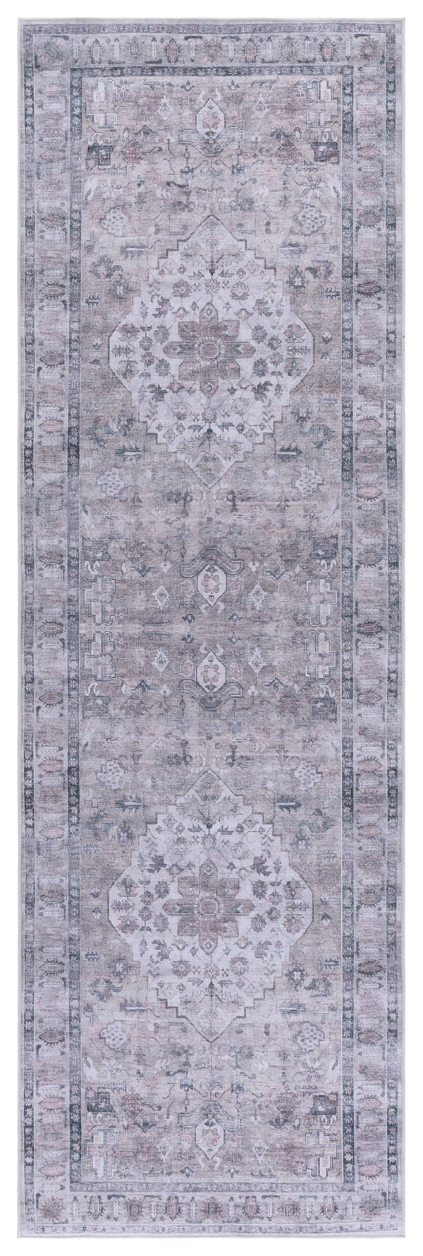 Safavieh Tucson Area Rug - Elegant Power Loomed Design With Timeless Appeal For Stylish Home Décor Grey ,Light Fuchsia Polyester Pile Tsn230f-8
