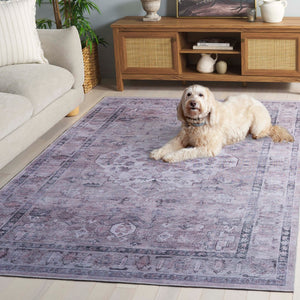 Safavieh Tucson Area Rug - Elegant Power Loomed Design With Timeless Appeal For Stylish Home Décor Grey ,Light Fuchsia Polyester Pile Tsn230f-8