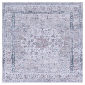 Safavieh Tucson Area Rug - Elegant Power Loomed Design With Timeless Appeal For Stylish Home Décor Grey ,Light Fuchsia Polyester Pile Tsn230f-8