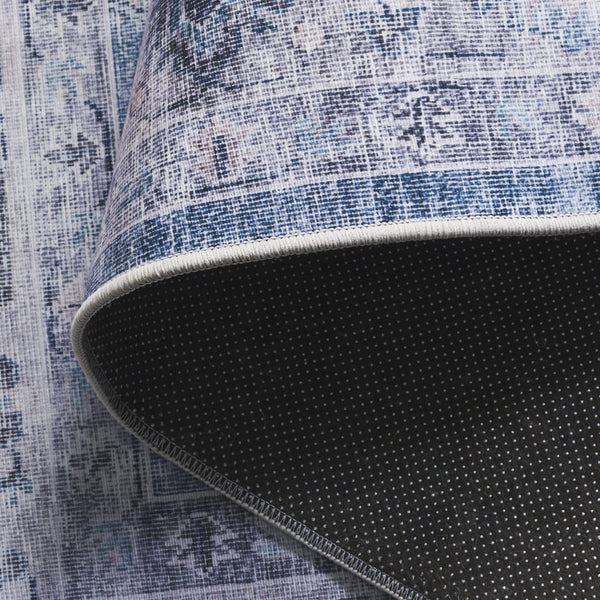 Safavieh Tucson Runner Rug - Stylish Power Loomed Design, Durable Polyester, Washable & Slip Resistant Elegance Blue ,Grey Polyester Pile Tsn231m-5