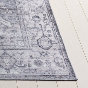 Safavieh Tucson Area Rug Runner - Elegant Power Loomed Design For Hallways, Washable & Slip Resistant Comfort Grey ,Light Grey Polyester Pile Tsn232f-5
