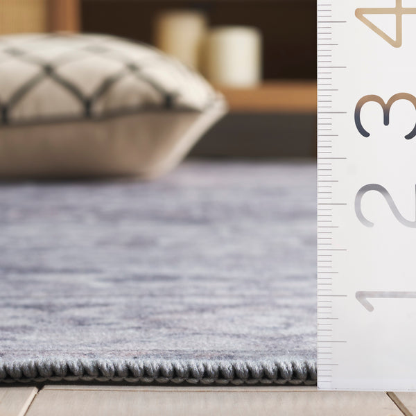 Safavieh Tucson Area Rug Runner - Elegant Power Loomed Design For Hallways, Washable & Slip Resistant Comfort Grey ,Light Grey Polyester Pile Tsn232f-5