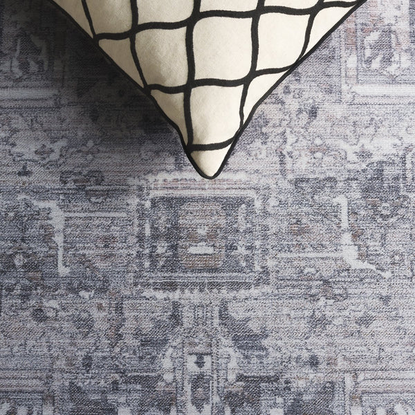 Safavieh Tucson Area Rug Runner - Elegant Power Loomed Design For Hallways, Washable & Slip Resistant Comfort Grey ,Light Grey Polyester Pile Tsn232f-5