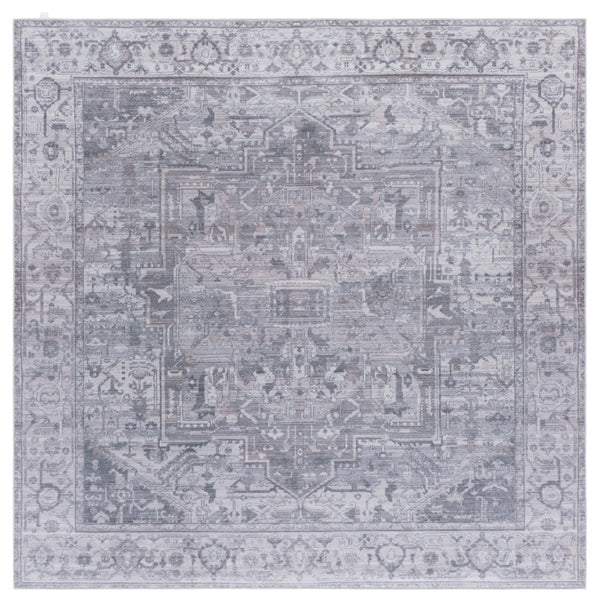 Safavieh Tucson Area Rug - Elegant Power Loomed Design For Timeless Charm And Comfort In Any Living Space Grey ,Light Grey Polyester Pile Tsn232f-4