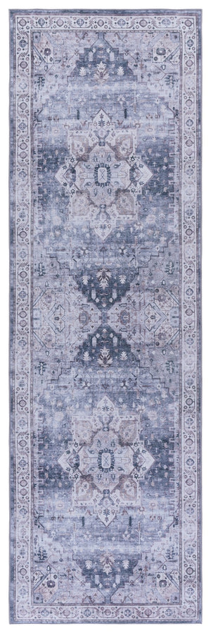 Safavieh Tucson Elegant Area Rug - Stylish Runner With Traditional Design, Durable Comfort & Easy Care Grey ,Light Purple Polyester Pile Tsn233f-28
