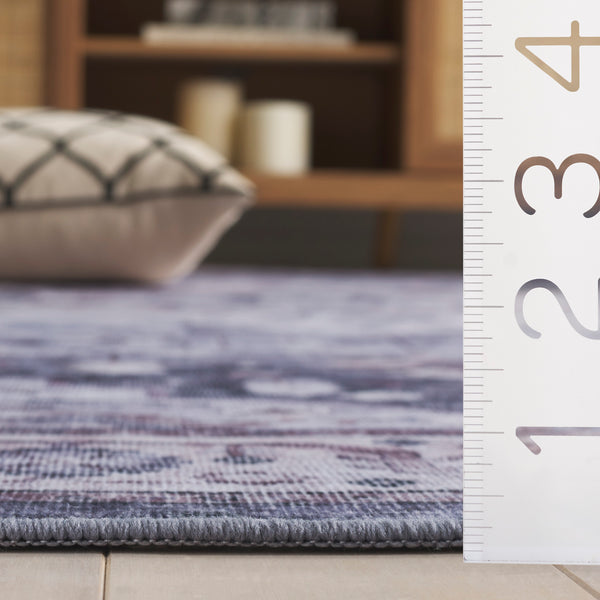 Safavieh Tucson Elegant Area Rug - Stylish Runner With Traditional Design, Durable Comfort & Easy Care Grey ,Light Purple Polyester Pile Tsn233f-5