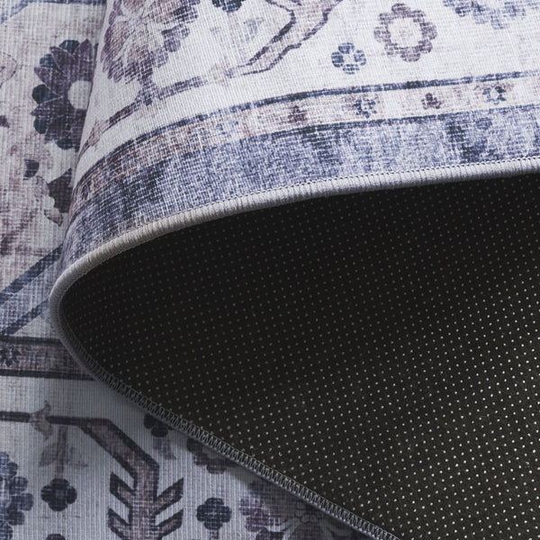 Safavieh Tucson Elegant Area Rug - Stylish Runner With Traditional Design, Durable Comfort & Easy Care Grey ,Light Purple Polyester Pile Tsn233f-5