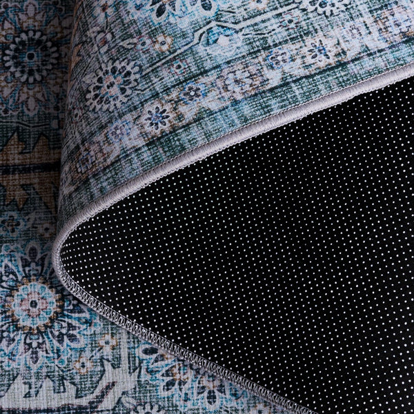 Safavieh Tucson Power Loomed Polyester Area Rug - Washable, Slip-resistant Design For Elegant Living Spaces Copper ,Green Polyester Pile Tsn239t-6r