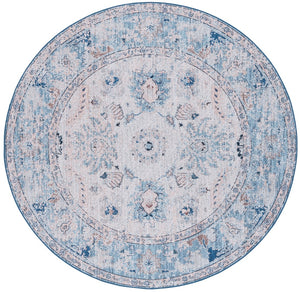 Safavieh Tucson 908 Power Loomed Traditional Rug Blue / Beige 6' x 6' Round
