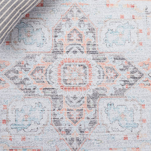 Safavieh Tucson Area Rug: Stylish Light Grey And Green Design, Soft Polyester Pile For Cozy Spaces Light Grey ,Light Green Polyester Pile Tsn913f-4r