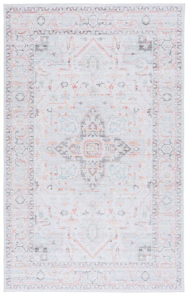 Safavieh Tucson 913 Power Loomed Traditional Rug Light Grey / Light Green 5' x 8'
