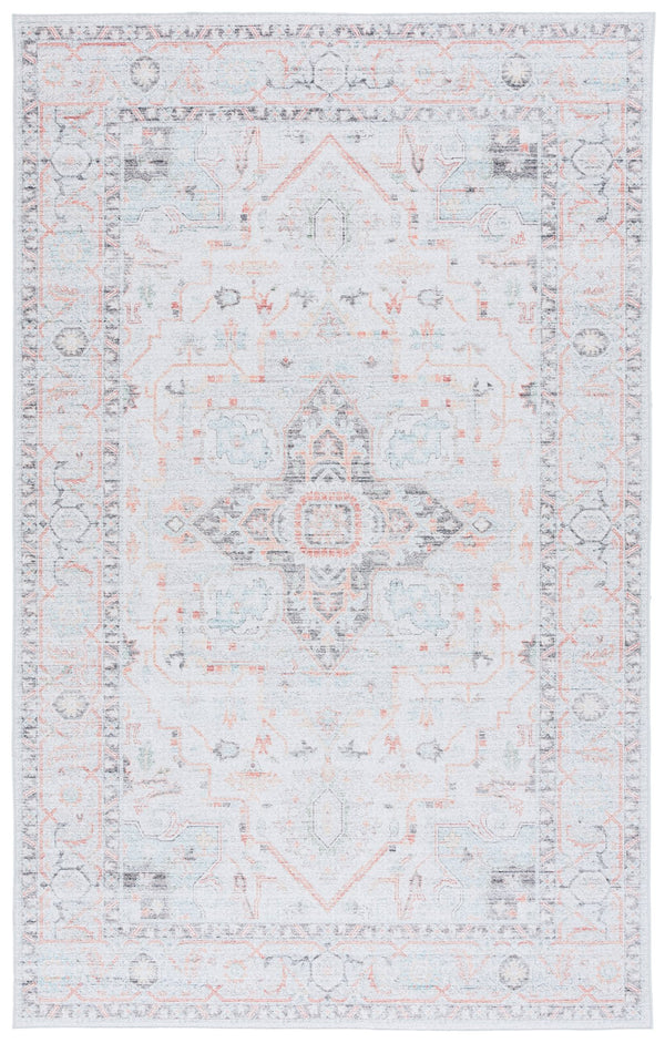 Safavieh Tucson Area Rug: Stylish Light Grey And Green Design, Soft Polyester Pile For Cozy Spaces Light Grey ,Light Green Polyester Pile Tsn913f-4r