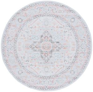 Safavieh Tucson 913 Power Loomed Traditional Rug Light Grey / Light Green 6' x 6' Round