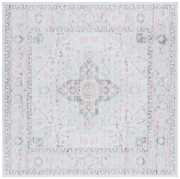 Safavieh Tucson Area Rug: Stylish Light Grey And Green Design, Soft Polyester Pile For Cozy Spaces Light Grey ,Light Green Polyester Pile Tsn913f-4r