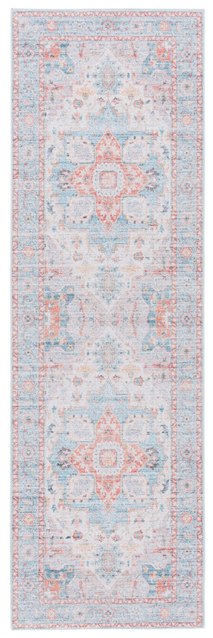 Safavieh Tucson 913 Power Loomed Traditional Rug Turquoise / Rust 9' x 12'