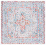 Safavieh Tucson 913 Power Loomed Traditional Rug Turquoise / Rust 6' x 6' Square