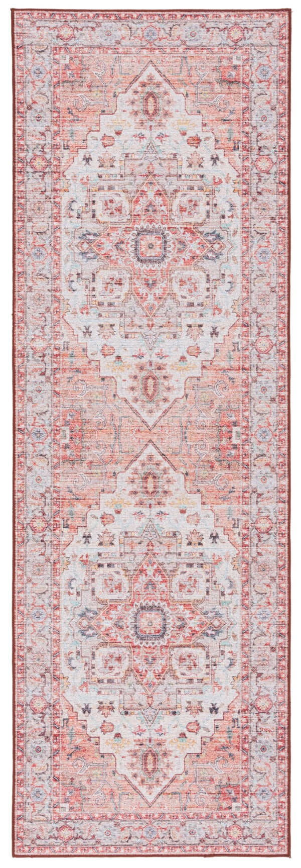 Safavieh Tucson 913 Power Loomed Traditional Rug Light Rust / Beige 9' x 12'