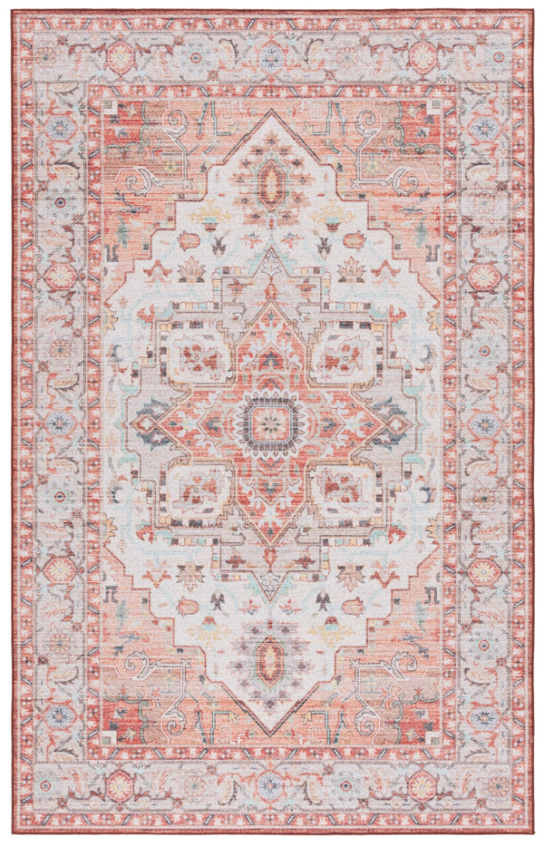 Safavieh Tucson 913 Power Loomed Traditional Rug Light Rust / Beige 5' x 8'