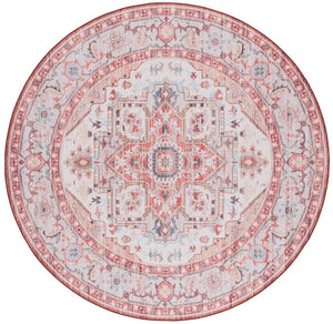 Safavieh Tucson 913 Power Loomed Traditional Rug Light Rust / Beige 6' x 6' Round