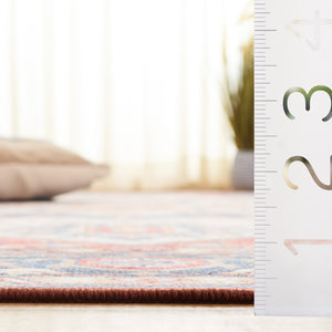 Safavieh Tucson Area Rug: Stylish Light Grey And Green Design, Soft Polyester Pile For Cozy Spaces Rust ,Blue Polyester Pile Tsn913q-8sq