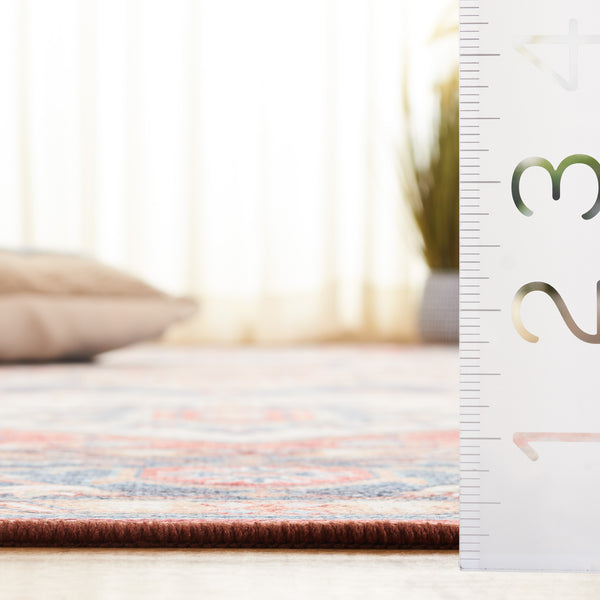 Safavieh Tucson Area Rug: Stylish Light Grey And Green Design, Soft Polyester Pile For Cozy Spaces Rust ,Blue Polyester Pile Tsn913q-8sq