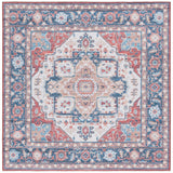 Safavieh Tucson 913 Power Loomed Traditional Rug Rust / Blue 6' x 6' Square