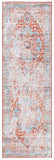Safavieh Tucson 928 Power Loomed Traditional Rug Turquoise / Rust 2'-6" x 8'