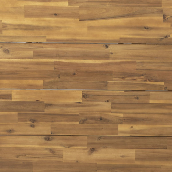 English Elm Rafe Commercial-Grade Acacia Wood Dining Table with Steel Base for Indoor/Outdoor Use, Seats 6 TT-TT01122-1A-NAT-GG