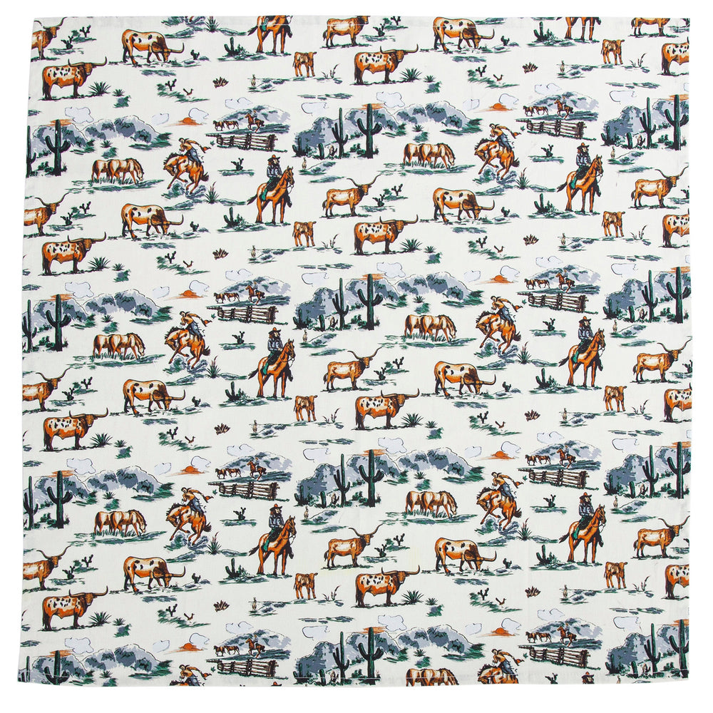 Hiend Accents Ranch Life Tea Towels Set Of 5: Premium Cotton, Stylish Decor, Highly Absorbent For Everyday Use Duffle Bag 100% Cotton Tt2138-01-df