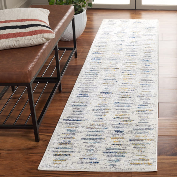 Safavieh Tulum 644 Power Loomed Bohemian Rug Beige / Grey Blue 9' x 12'