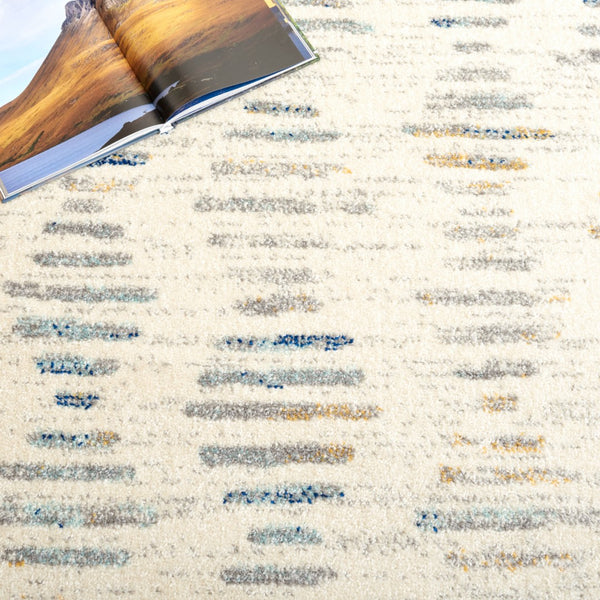 Safavieh Tulum 644 Power Loomed Bohemian Rug Beige / Grey Blue 5'-5" x 7'-7"