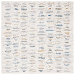 Safavieh Tulum 644 Power Loomed Bohemian Rug Beige / Grey Blue 6'-7" x 6'-7" Square