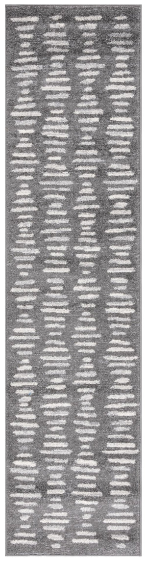 Safavieh Tulum 644 Power Loomed Bohemian Rug Dark Grey / Ivory 9' x 12'
