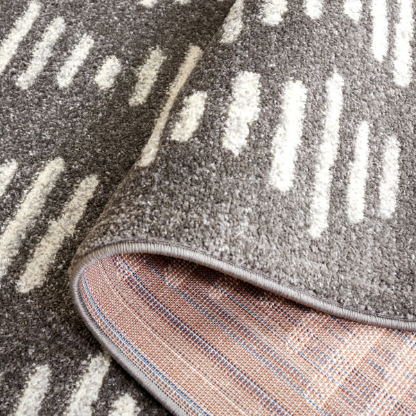 Safavieh Tulum 644 Power Loomed Bohemian Rug Dark Grey / Ivory 5'-5" x 7'-7"