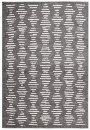 Safavieh Tulum 644 Power Loomed Bohemian Rug Dark Grey / Ivory 5'-5" x 7'-7"