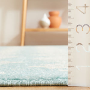 Safavieh Tulum 644 Power Loomed Bohemian Rug Turquoise / Ivory 5'-5" x 7'-7"