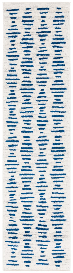 Safavieh Tulum 644 Power Loomed Bohemian Rug Ivory / Navy 9' x 12'