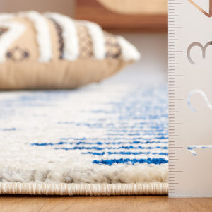 Safavieh Tulum 644 Power Loomed Bohemian Rug Ivory / Navy 5'-5" x 7'-7"