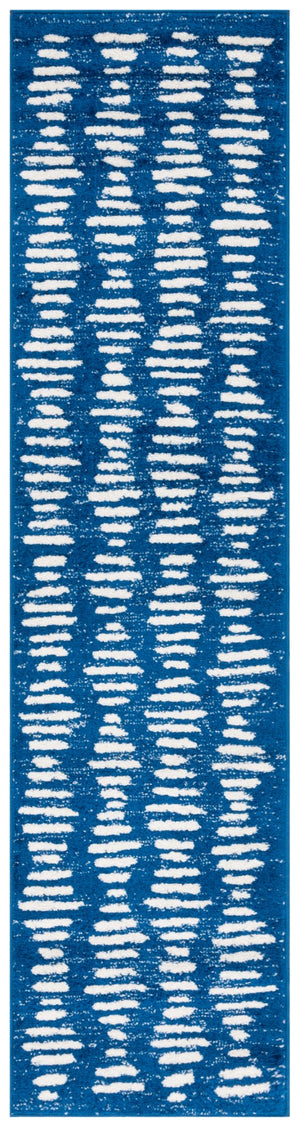 Safavieh Tulum 644 Power Loomed Bohemian Rug Navy / Ivory 9' x 12'